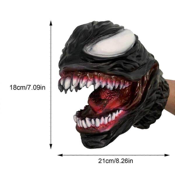 Marvel Cosplay Venom 3 Hansker Hånddukke Simuleringsleke Jule Horror Prop[D]