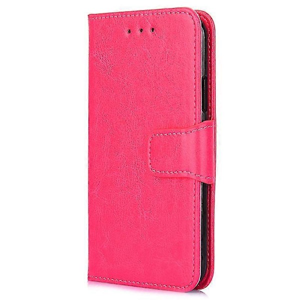 Magnetiskt stängande plånboksfodral i PU-läder för Oppo Find X5 Lite Smartphone Rose