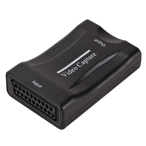 USB 2.0 SCART Högkvalitativ Videoupptagning Spel Live Streaming Inspelningsbox