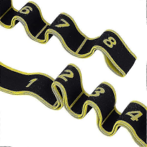 Yoga Resistance Band & Elastic Stretching Belt for Latin Dance - Fitness Exercise Pulling Strap (Yellow) for Strength Training & Flexibility[D]
