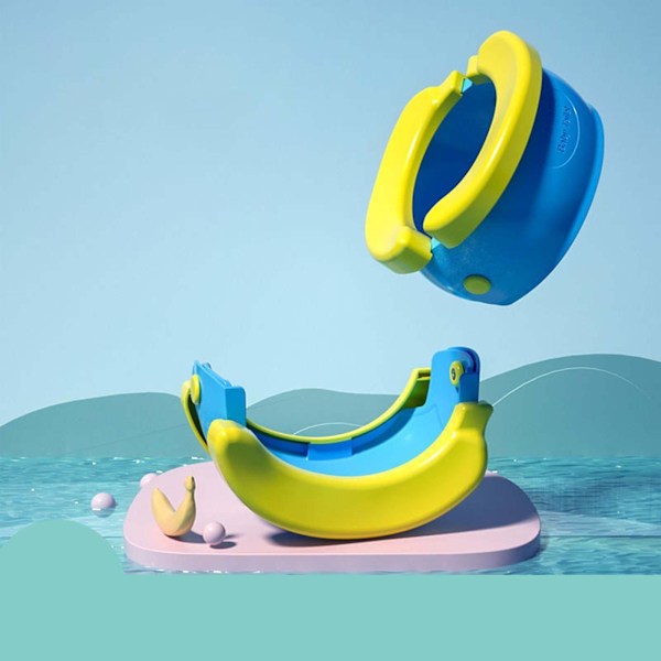 Bärbar Pottstol för Barn Lätt att Rengöra Återanvändbar Resetoalett för Båt Picknick Husbil Grön[D] Blue 22cmx20cmx10cm