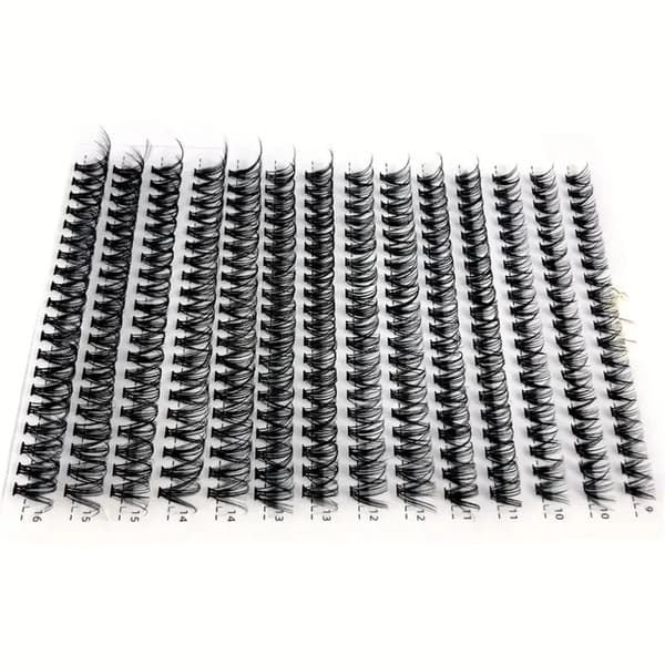 Øyevippe Extensions 8-16mm Enkeltråd [D] Svart black