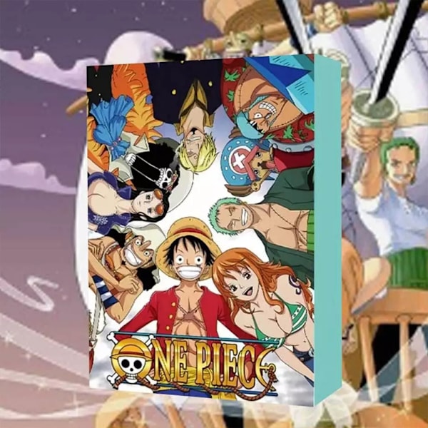 Adventskalender 2024 med 24 Julegaveleker Figur Tegneserie One Piece Anime Figur Nedtelling til Jul for Barn Voksne Blindboks