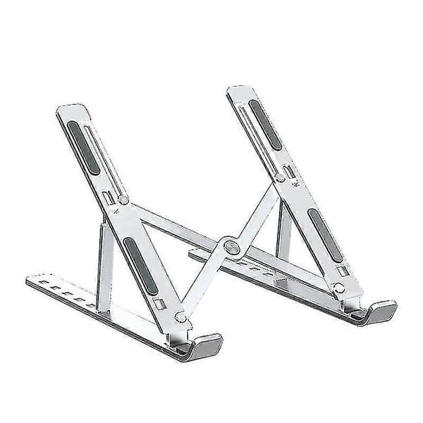 Laptopställ, Aluminium Laptopställ, Höjdjusterbart Vikbart Ställ (silver)[D]