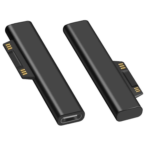 For Surface Connect til USB-C magnetisk adapter, Type C virker med 15V/3A 45W til Surface Pro 6/5/4/3[D]