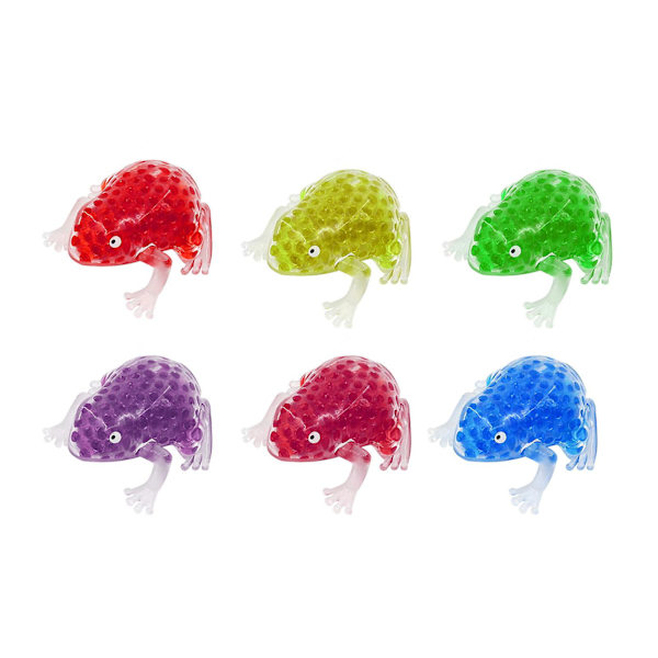 Groda kläm leksak mjuk TPR snabb rebound druva boll djur klämma leksaker stressavlastning sensorisk leksak färgglad ventil boll squishes dekompression leksak dekorativ
