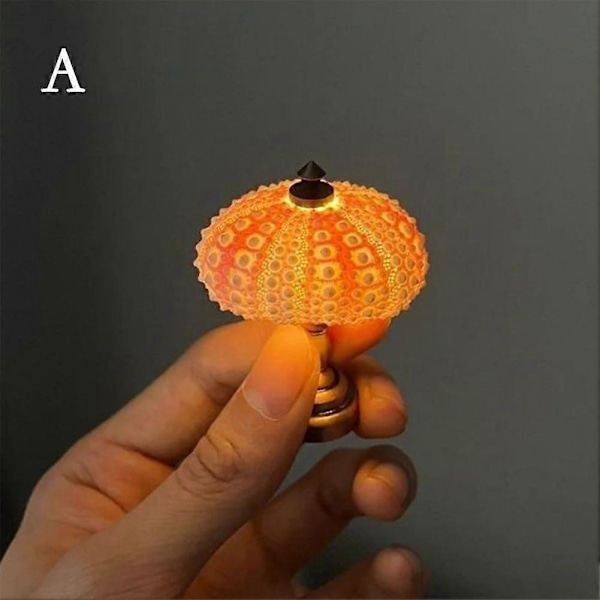 DIY Søpindsvin Natlampe Sjov Strandtema Natlampe Skrivebordsornament Pink
