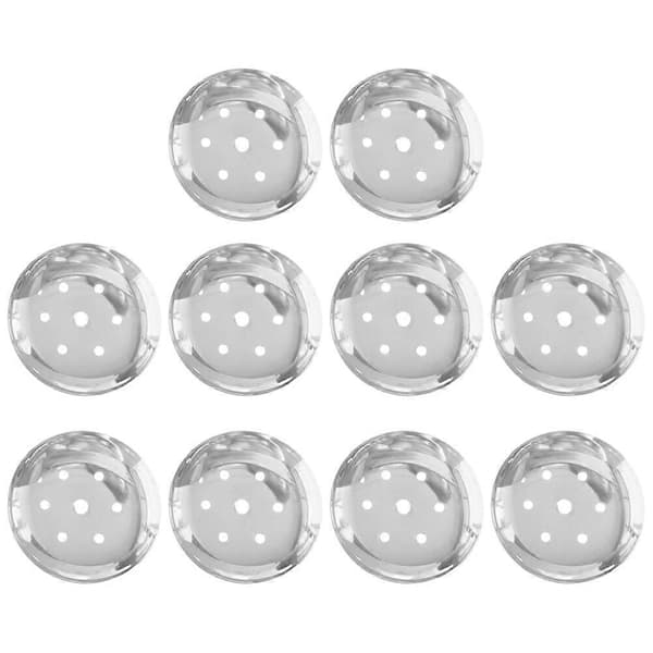 10 stk. Lysekrone Lampe Flyvende Tallerken Loftlampe Plade Loftlys Disk Loftlys Base[D] Silver 8.00X8.00X1.20CM