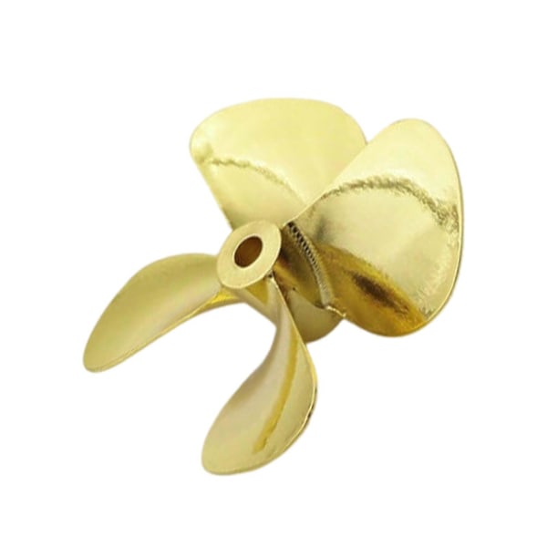 Metallpropeller 4-Bladig 4mm Axel 55mm 60mm Propeller för RC Båt Fiske Båt Marin[D] 60mm Left Hand
