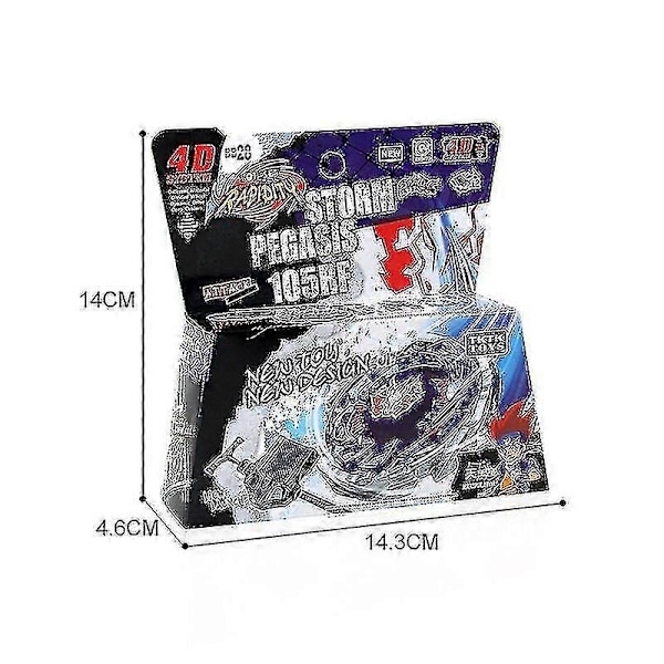 Storm Pegasus Battle Metal 4D Beyblade BB28 Set