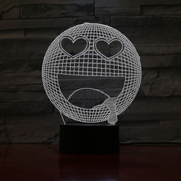Savleudtryk 3d Led Natlys Børneværelse Bordlampe[D]