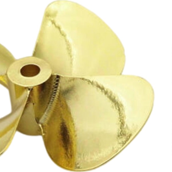 Metallpropeller 4-Bladig 4mm Axel 55mm 60mm Propeller för RC Båt Fiske Båt Marin[D] 60mm Left Hand