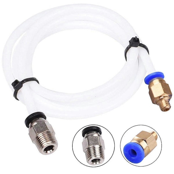 4M Bowden-slang PTFE-rör med PC4-M6 och PC4-M10 pneumatiska kopplingar PTFE-rörsax för 1,75 mm F
