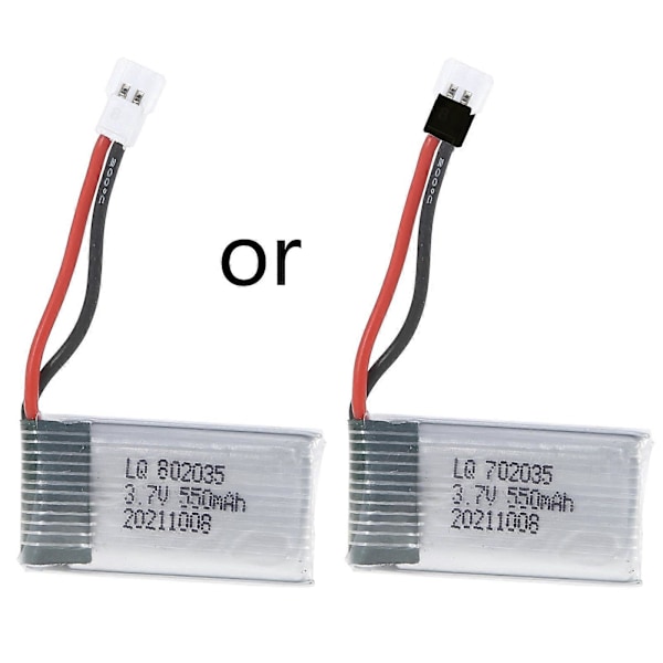 3.7V 550mAh 20C Lipo Akku 802035 Litiumakku Hubsan X4 H107 H107L H107D MJXRC F47 DFD F180 RC Drone Korjaukseen[D]
