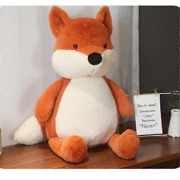 35-90cm Mjuk och Fluffig Räv Plyschleksak Söta Cartoon Djur Räv Fylld Dockor Flickvän Valentinsdagspresent Kawaii Soffa Dekoration Kuddar js 50cm