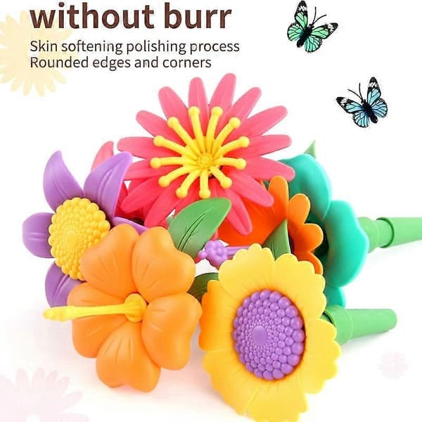272 st/set Barn Intellektuell Utveckling DIY Montering Blomsterarrangemang Leksaker[D] Not Specified