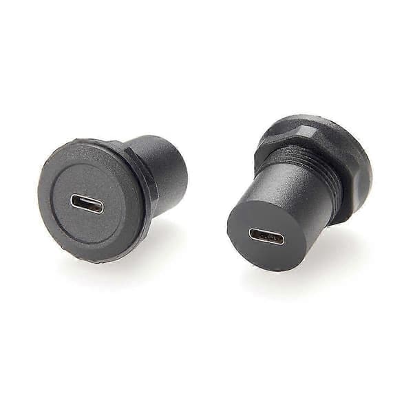 22 mm USB-stik USB C-stik til USB C-stik Rund panelmonteringsadapter[D]
