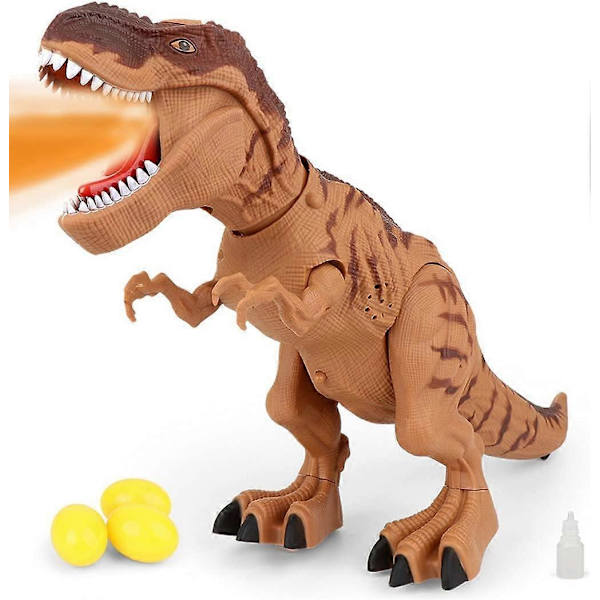 AOOPOO Dinosaurie Leksaker för Barn 3-5 År Gamla Pojkar Flickor LED Ljus Upp Gå och Rytande Realistisk T-Rex Dinosaurie Leksak med Glödande Ögon Projektion Spray