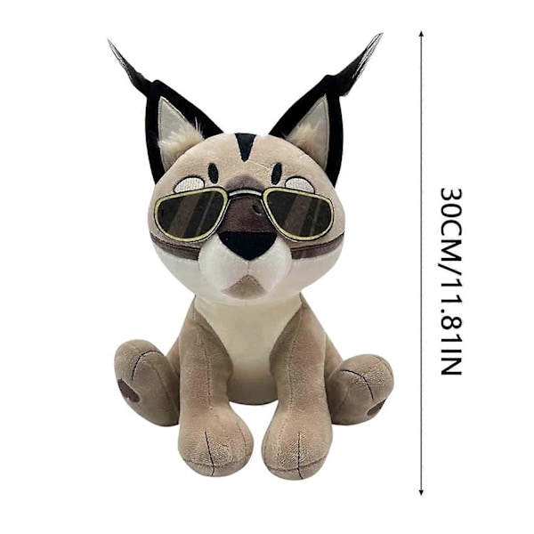 Myk Stoffdyr Plushie Figur av Katt, Floppa Plush Tegneserie Katt Plushie Løft et Leke