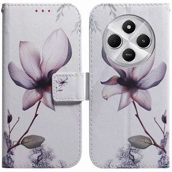 Pengepung til Xiaomi Poco C75 4G/Redmi 14R 5G/14C 4G med Mønsterprint i Læder Multicolor Style E