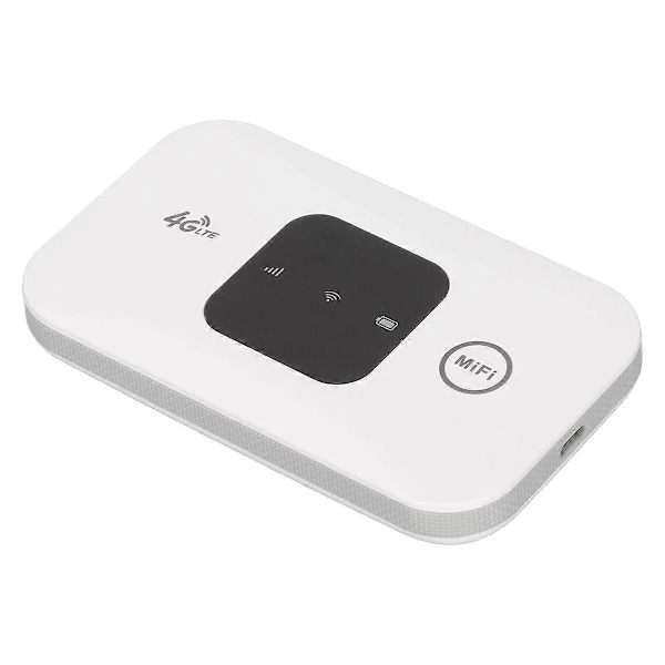 4G Lte Bærbar Internet Hotspot, Trådløs WiFi Router, Understøtter 8 til 10 Brugere, 4G Trådløs Router[D] White