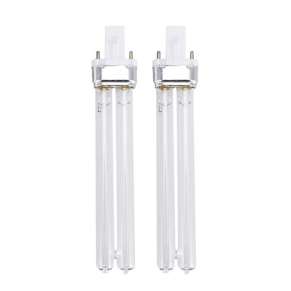 2 stk. 11W Ultraviolet UV Desinfektionslyslamper UV Steriliseringslys Pærer til Sterilisator Fiskekum (G23 Lampesokkel) - XinHan