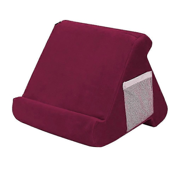 Nettbrettpute Stativ Multi Vinkel Skumholder Fang Hvilepute For Nettbrett Telefon-XinHan[D] Wine Red