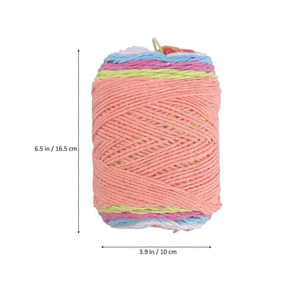 Färgglatt ullgarn handgjort stickmaterial för tröja hatt höst vinter DIY 1 rulle[D] Multi 19300.00X0.10X0.10CM