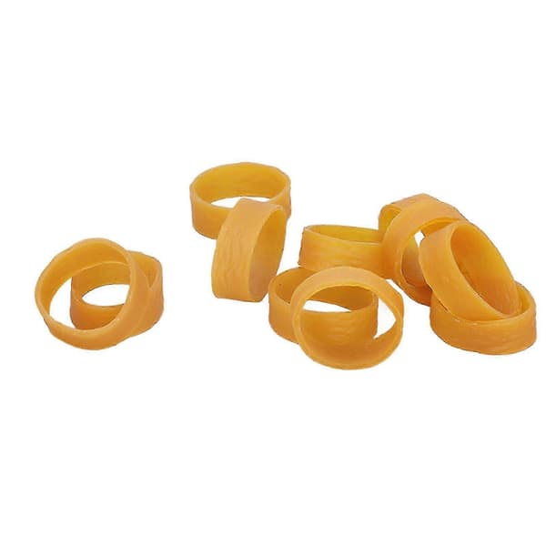 f 120 stk. elastikker bløde stærke elastiske industri-elastikker 10 mm brede 80 mm omkreds[D]