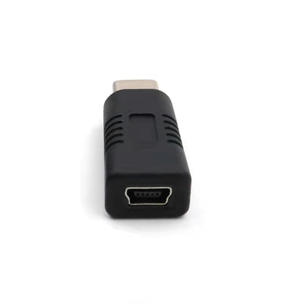 Universaali sovitin Mini USB naaras - Type C uros, tablettien ja älypuhelimien lataus- ja tiedonsiirtoadapteri