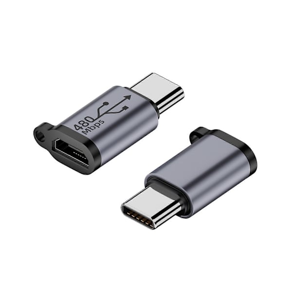 Micro USB till Mini USB Typ-C Adapter Usb-C Hona Till Micro Usb Hane Konverterare[D] Micro to Type C