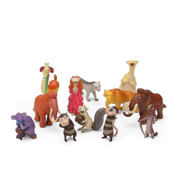 12 st Ice Age Sid Manny Allie Diego Figurleksak Modell-1