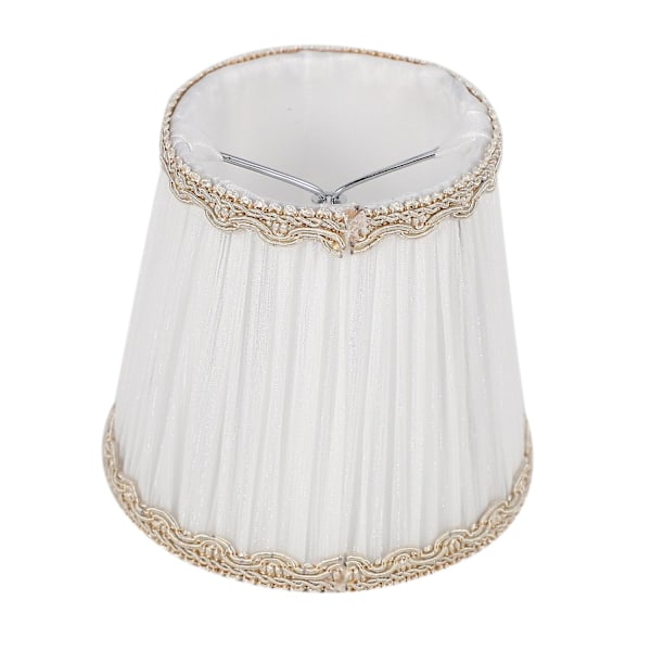 Lampskärmar för ljuskronor, ENDAST för ljuslampor, Clip-On lampskärmar, Set om 6, White
