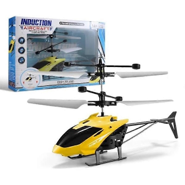 Helikopter LED Blinkande Ljus Infraröd Induktion Drönare Barnleksaker Flygplan USB Laddning Fjärrkontroll Leksak Pojkpresent