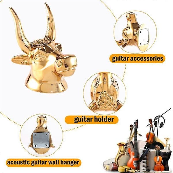 Veggfeste Gitarholder for Ukulele og Gitar[D]