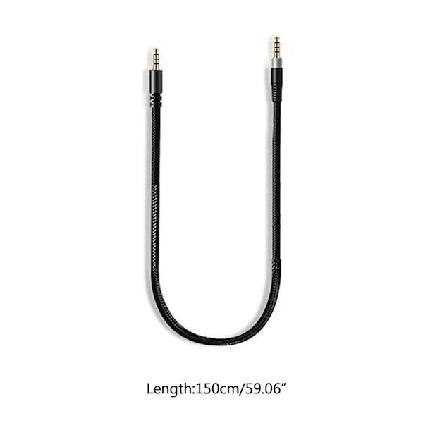 Ny 3,5 mm Ersättningskabel för Hörlurar Ljudkabel för HyperX- Cloud/cloud For Alpha Spelheadset