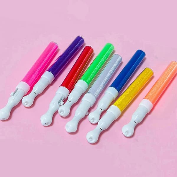 LED glow stick, 3-tilstande, øjensikker, multi-farve, ABS, Kae[WSY]