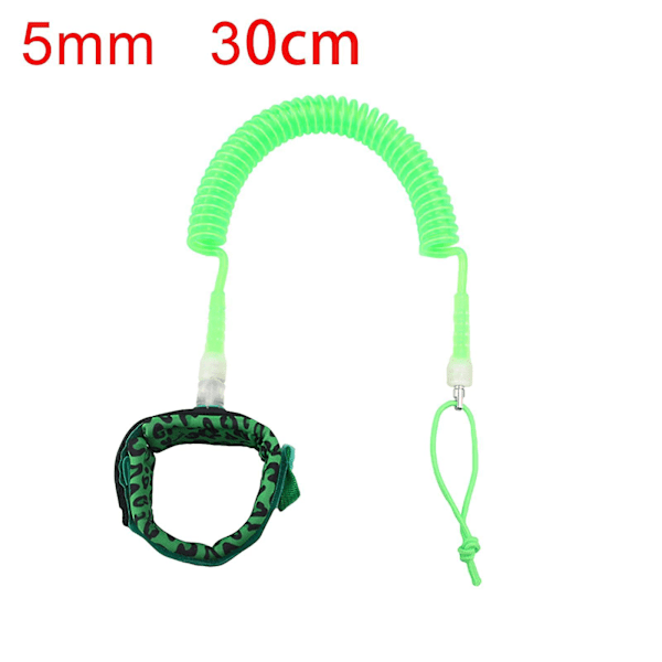 Surfbræt Leash 10ft TPU Elastisk til SUP Surfbræt Alle Vand Sport Surfbræt Rød[D] Green