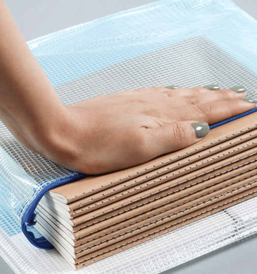 Dokumentklämmor i plast A4 12-pack för organisering [D] Blå