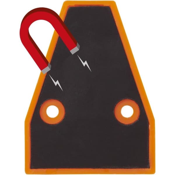 341215 Trekantet vaterpas med magnet, orange (D)