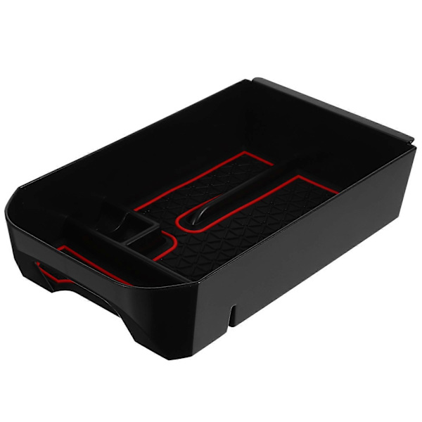 Dashboard Bakke til Bil Rodforebyggelse PP Materiale Rektangulær Form Bilinteriørtilbehør 1 Sæt[D] Red 26.00X12.00X6.50CM