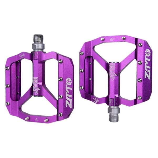 Mtb Racercykel Pedaler Reservedele Aluminium Legering 12Mm Aksellejer Lilla[D]