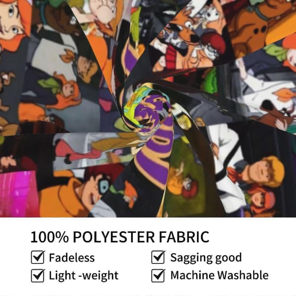 Scooby Doo Anima gobeläng affisch sovrum rum dekorerad vägghängning för tonårspojkar studentrum vardagsrum[D] Black 60" x 40"