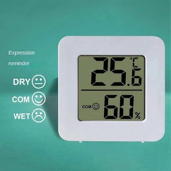 10X Mini Innendørs Termometer LCD Digital Temperatur Rom Hygrometer Måler Sensor Fuktighetsmåler Hjem[D]