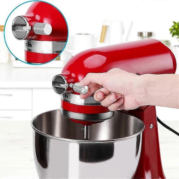 For Kitchenaid Stand Mikser Tilbehør Knottskrue Tommelskruer & Hette Nav, Premium Rustfritt Stål, for Stab[D] silver
