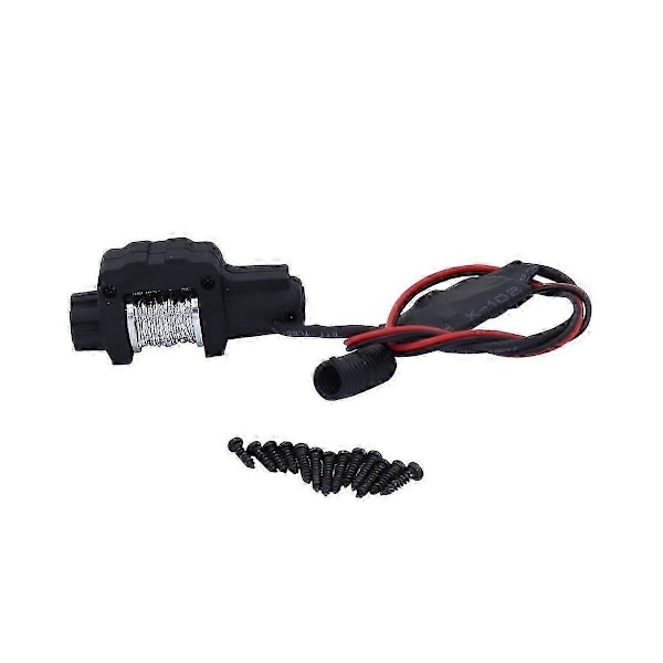 RC Bil Mini Talje og Fjernkontroll for TRX4M 1/18 RC Crawler Bil Oppgraderingsdeler Tilbehør Black