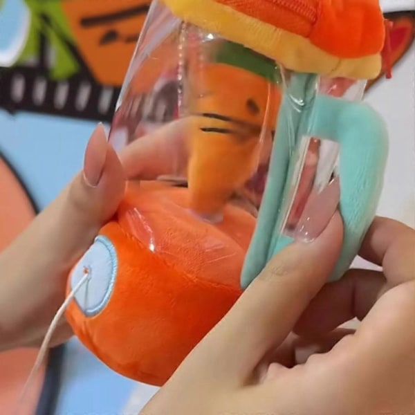 Morsom snor-roterende plusj-leketøy, 6 tommer gulrotblender plusj Carrot doll