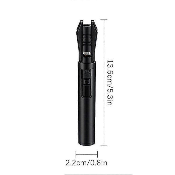 2025 Ny Lightsaber Jet Flame Torch Tändare Vindtät Butan Tändare för Ljus, Bakning, Grillning & Utomhuscamping[D] Black and White