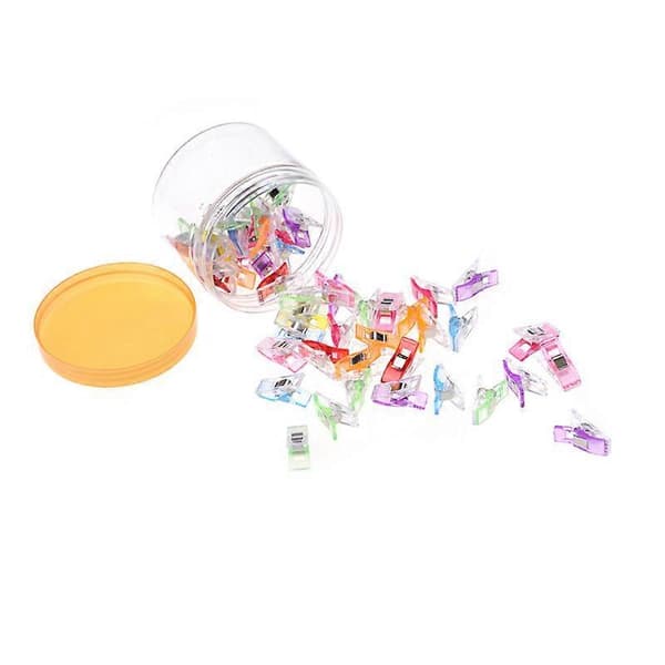 50 kpl/pullo Värikkäät Wonder-klipsit Tilkkutyöklipsit Ompeluklipsit Tilkkutyötarvikkeet[D] Multicolor(50pcs) 50 Pcs