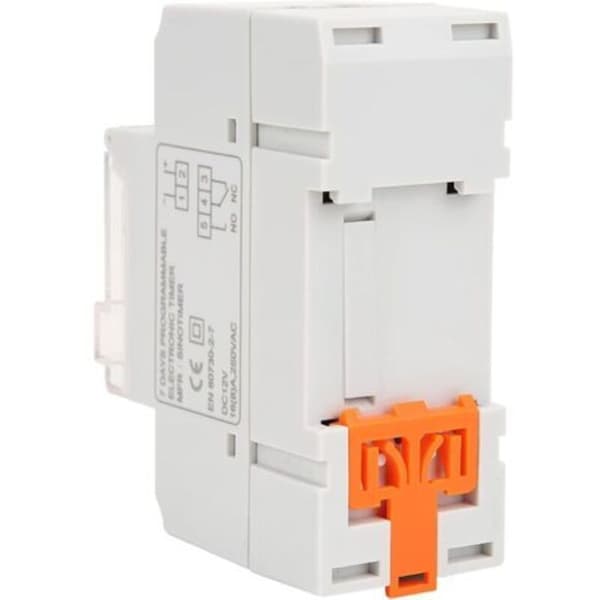 TM919A-4 12V Timer, Tidsrelé med LCD-skjerm og nedtellingstimer, Avtakbart batteri, 12V DC, 16A（D）